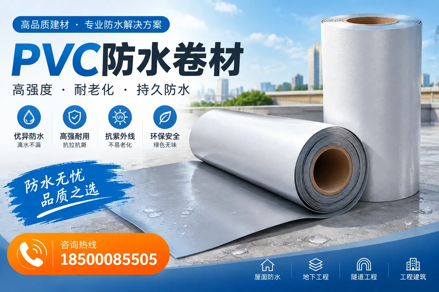PVC防水卷材的使用寿命与维护周期，适合佳木斯业主参考